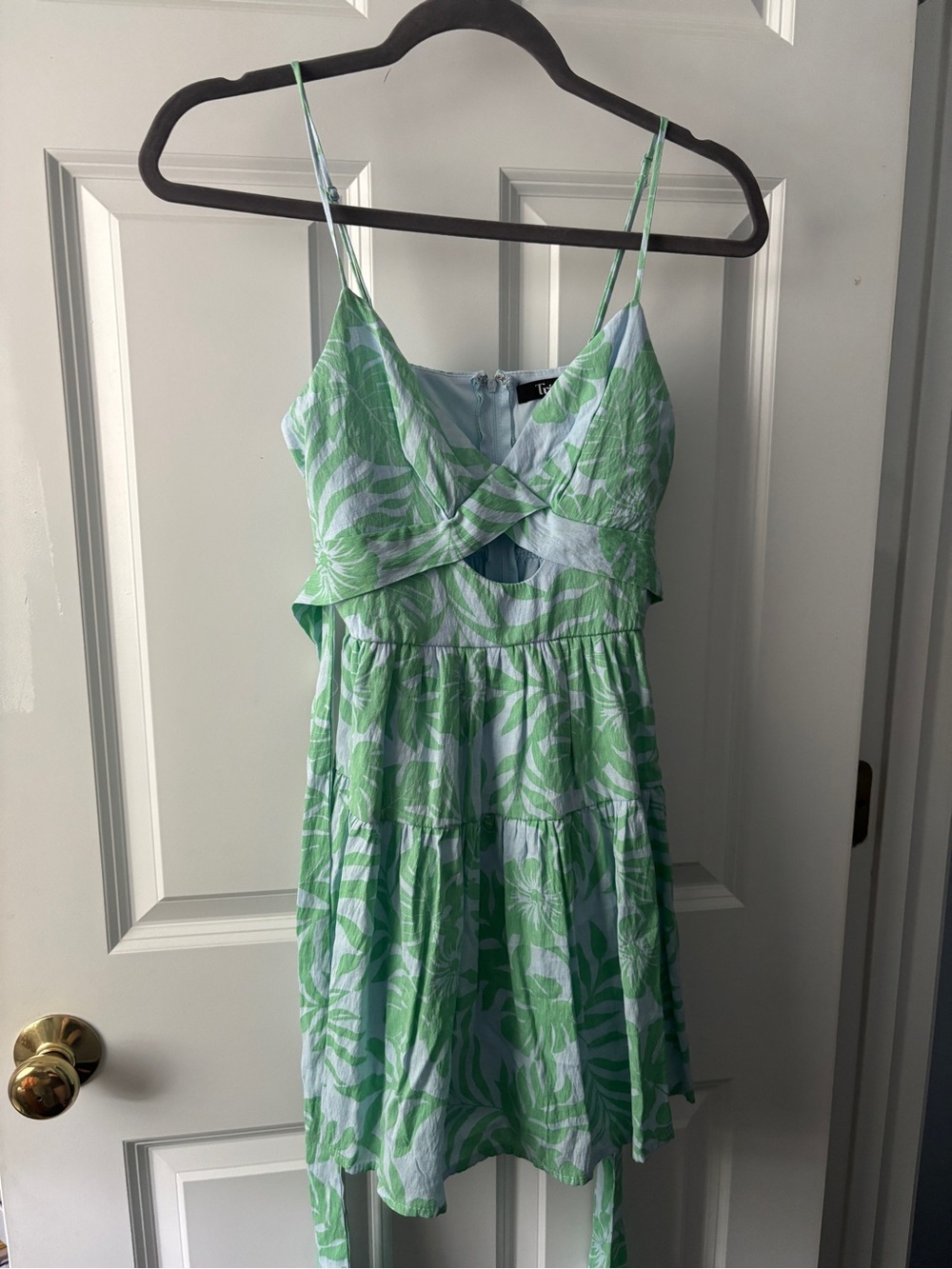 Blue and Green Trixxi Tie Dress